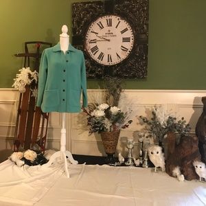 LL Bean fleece sweater jacket